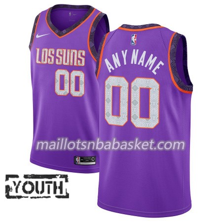 Maillot Enfant Phoenix Suns Personnalisable 2018-19 Nike City Edition Pourpre Swingman